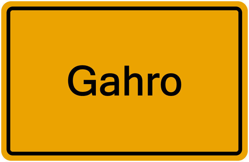 Handelsregisterauszug Gahro