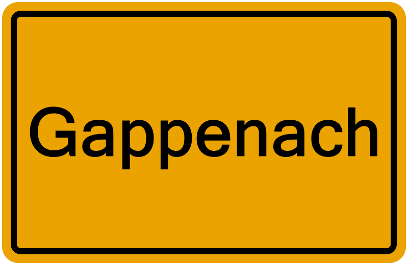 Handelsregisterauszug Gappenach