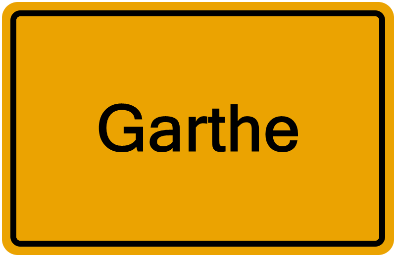Handelsregisterauszug Garthe
