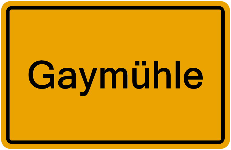 Handelsregisterauszug Gaymühle