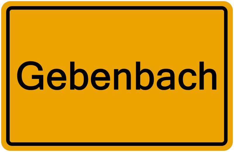 Handelsregisterauszug Gebenbach