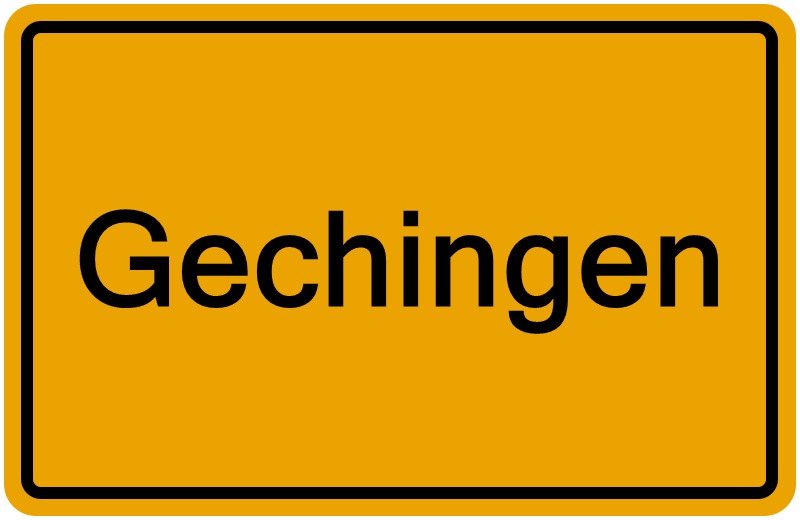 Handelsregisterauszug Gechingen