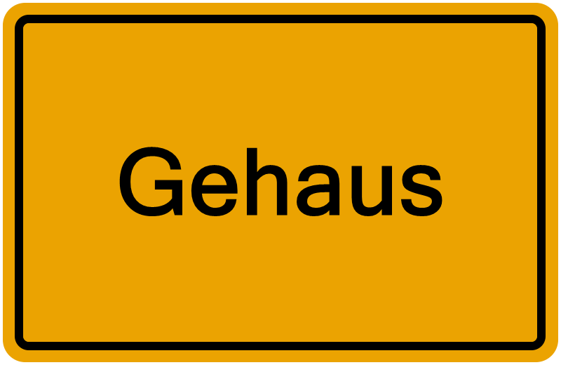 Handelsregisterauszug Gehaus
