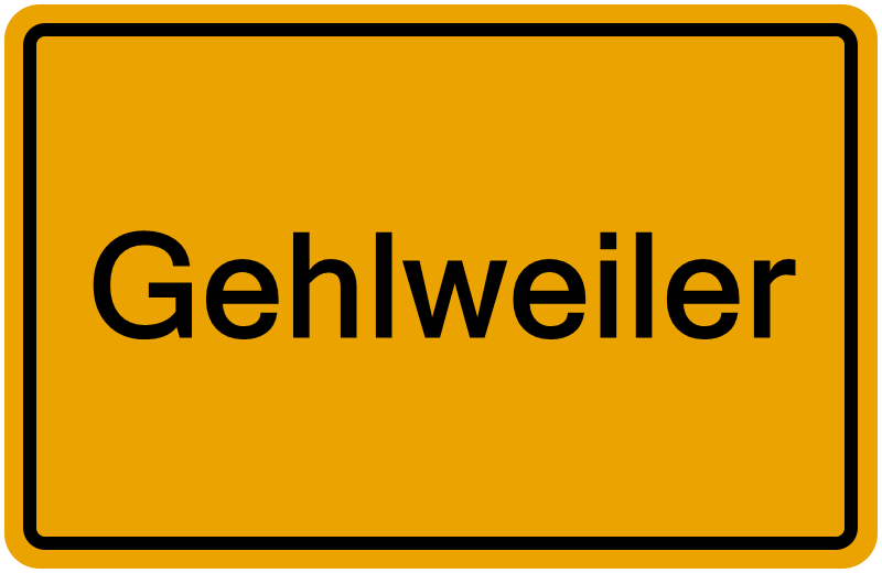 Handelsregisterauszug Gehlweiler