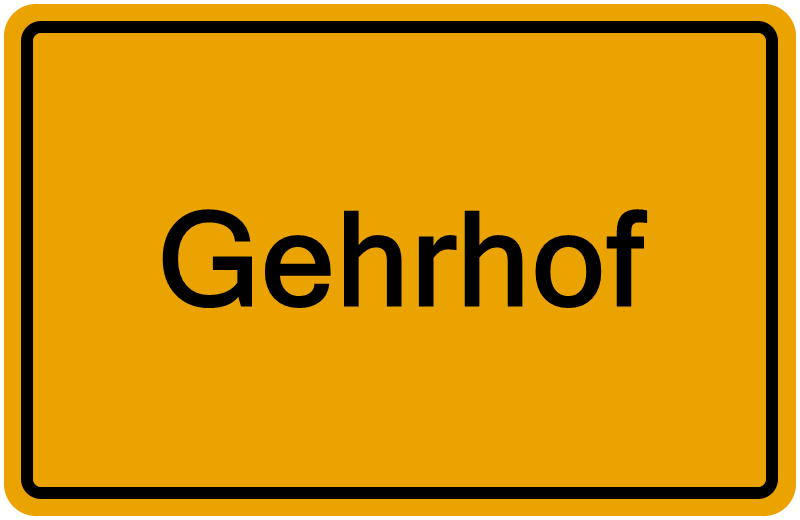 Handelsregisterauszug Gehrhof