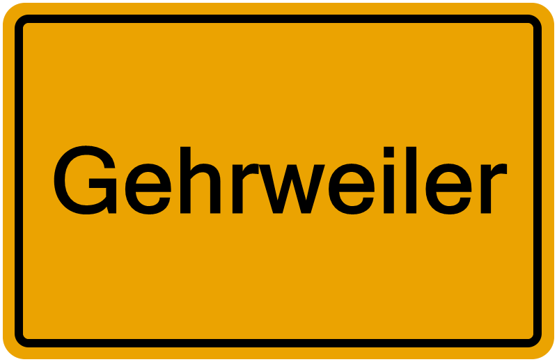 Handelsregisterauszug Gehrweiler