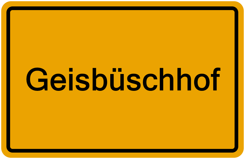 Handelsregisterauszug Geisbüschhof