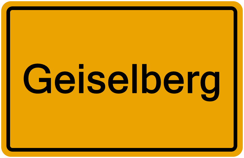 Handelsregisterauszug Geiselberg