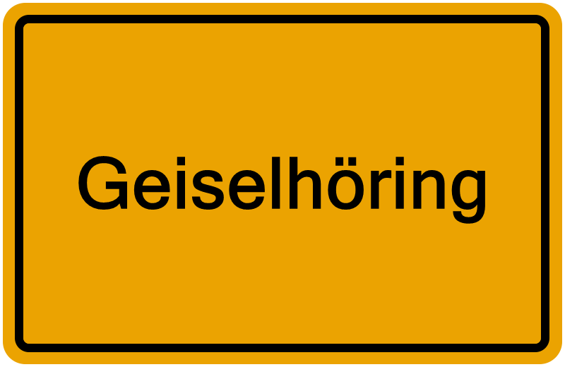 Handelsregisterauszug Geiselhöring