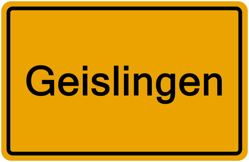 Handelsregisterauszug Geislingen