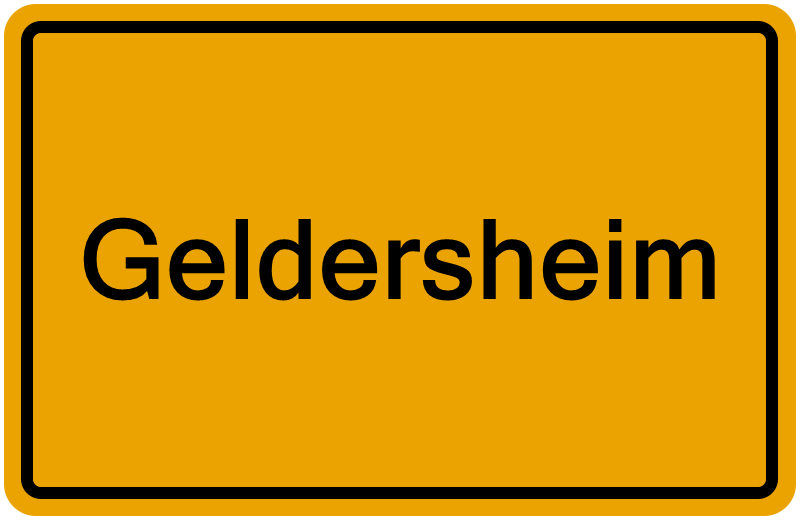 Handelsregisterauszug Geldersheim