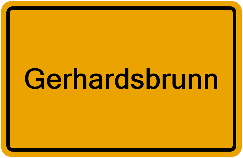 Handelsregisterauszug Gerhardsbrunn