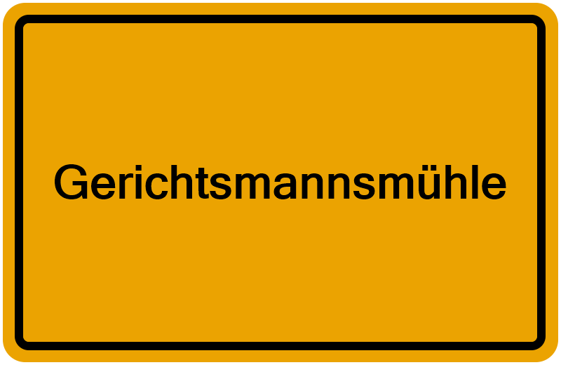 Handelsregisterauszug Gerichtsmannsmühle