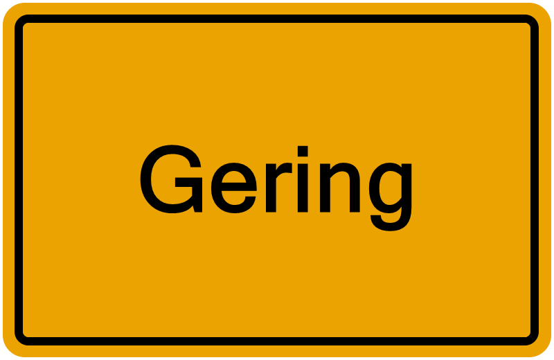 Handelsregisterauszug Gering