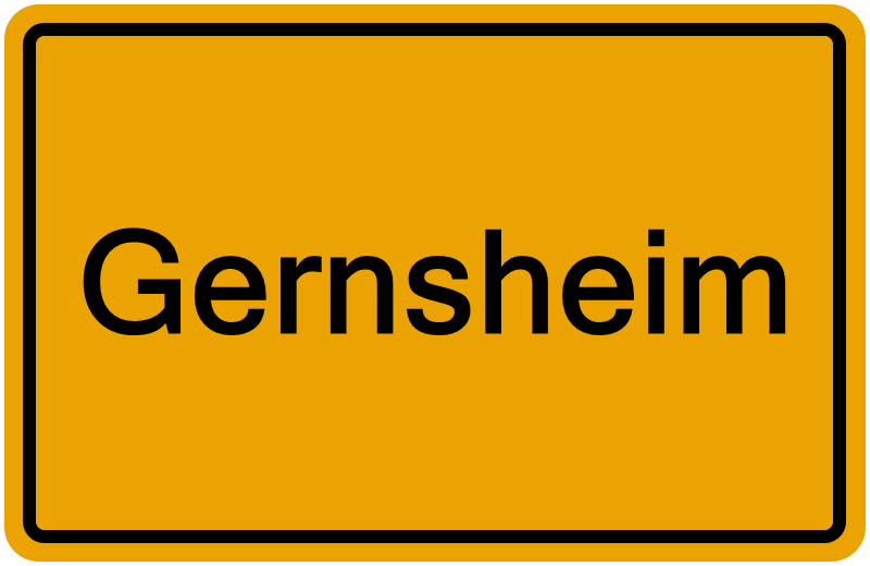 Handelsregisterauszug Gernsheim