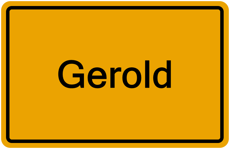 Handelsregisterauszug Gerold