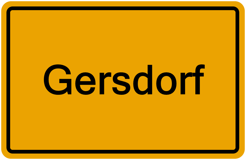 Handelsregisterauszug Gersdorf
