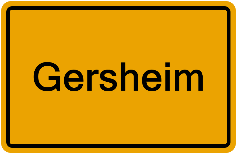 Handelsregisterauszug Gersheim