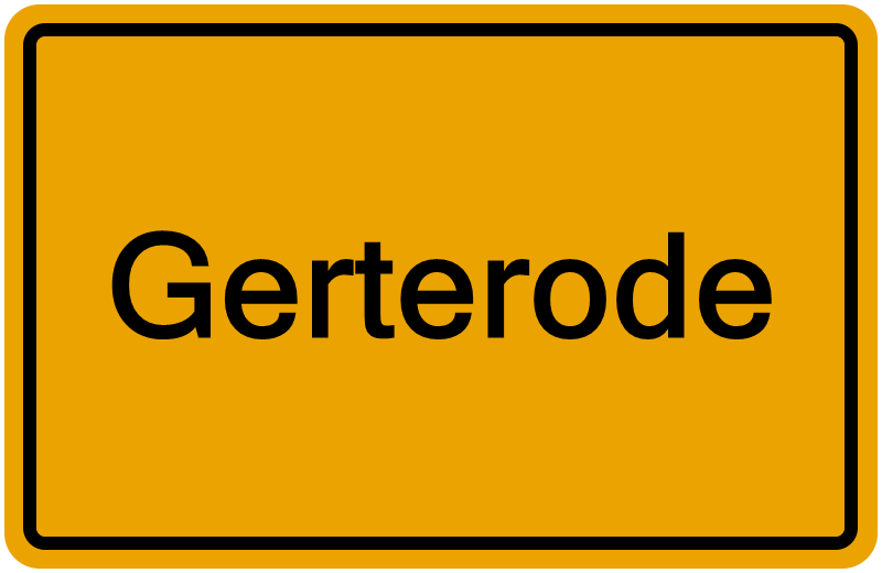 Handelsregisterauszug Gerterode