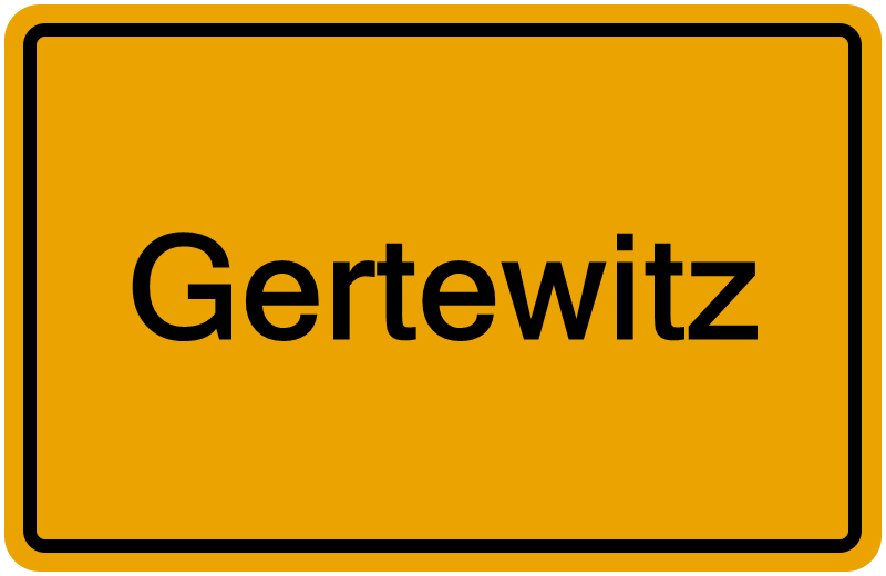 Handelsregisterauszug Gertewitz