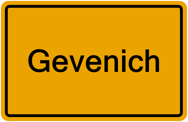 Handelsregisterauszug Gevenich