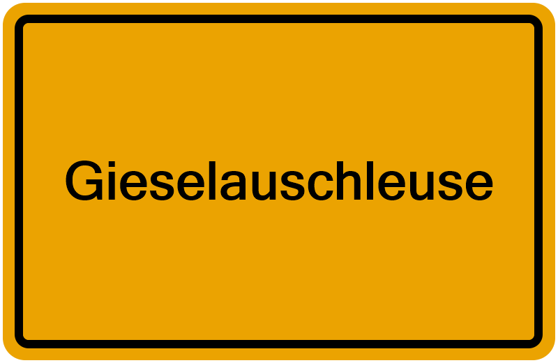 Handelsregisterauszug Gieselauschleuse