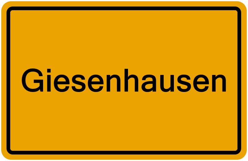 Handelsregisterauszug Giesenhausen