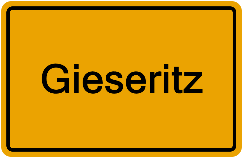Handelsregisterauszug Gieseritz