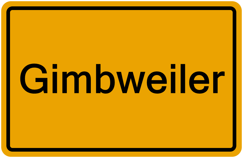 Handelsregisterauszug Gimbweiler