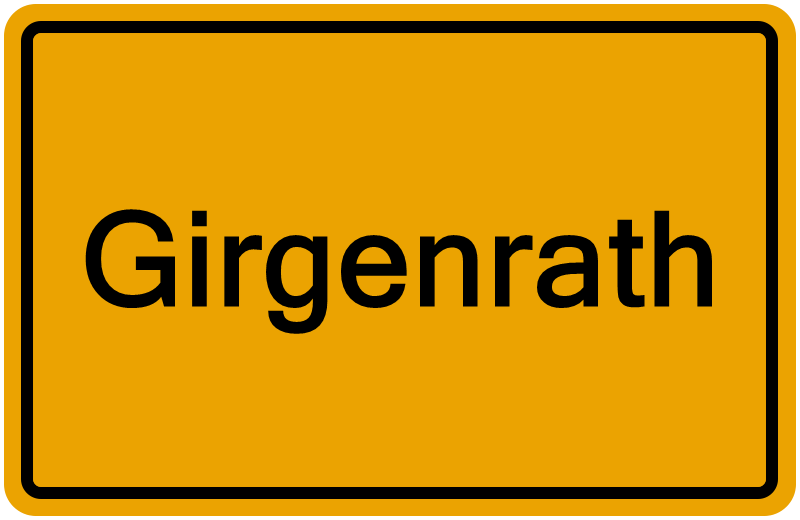 Handelsregisterauszug Girgenrath