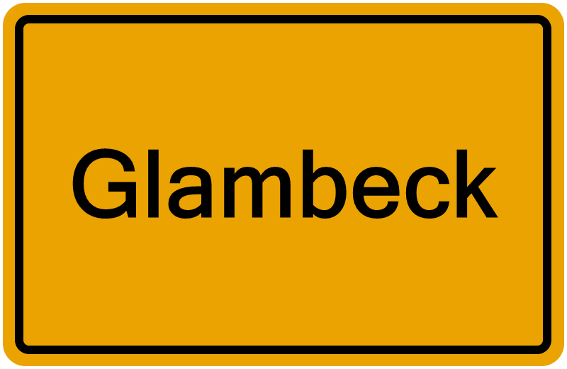 Handelsregisterauszug Glambeck