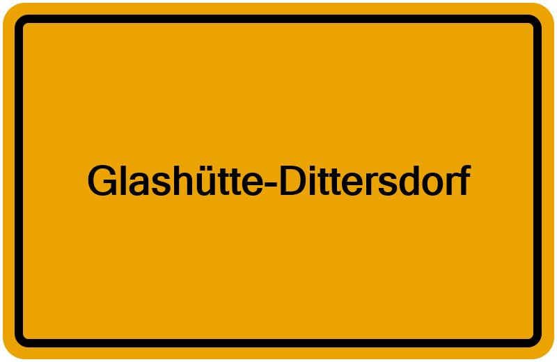 Handelsregisterauszug Glashütte-Dittersdorf