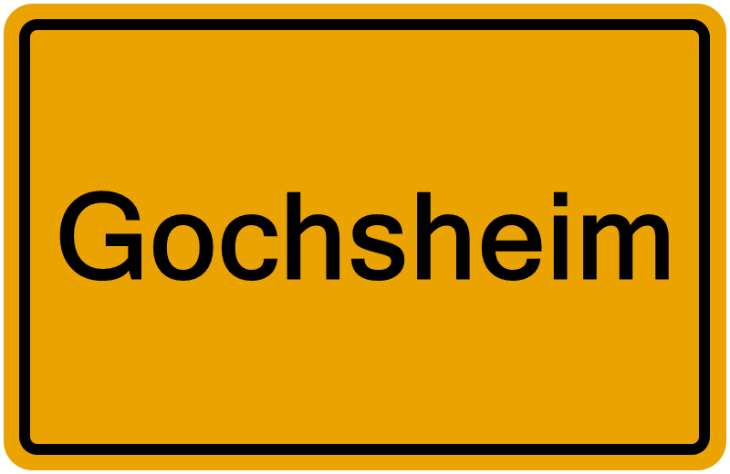 Handelsregisterauszug Gochsheim