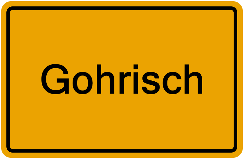 Handelsregisterauszug Gohrisch