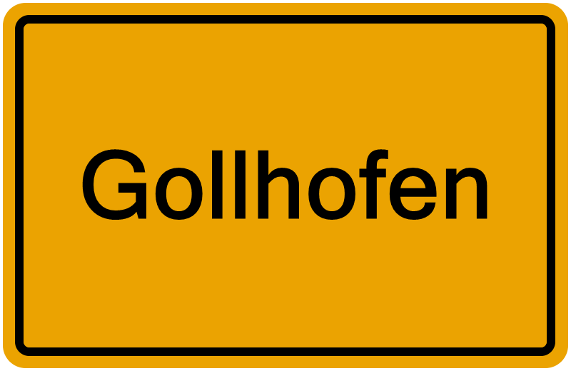 Handelsregisterauszug Gollhofen