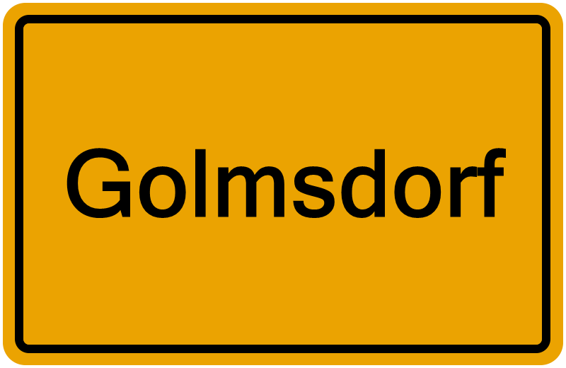 Handelsregisterauszug Golmsdorf