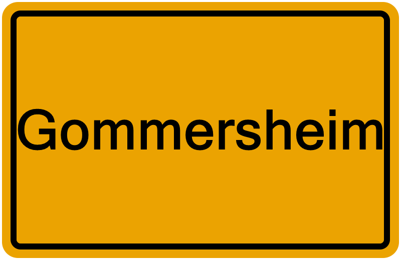 Handelsregisterauszug Gommersheim