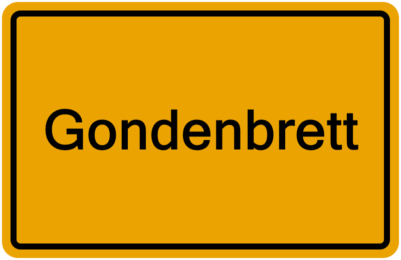 Handelsregisterauszug Gondenbrett