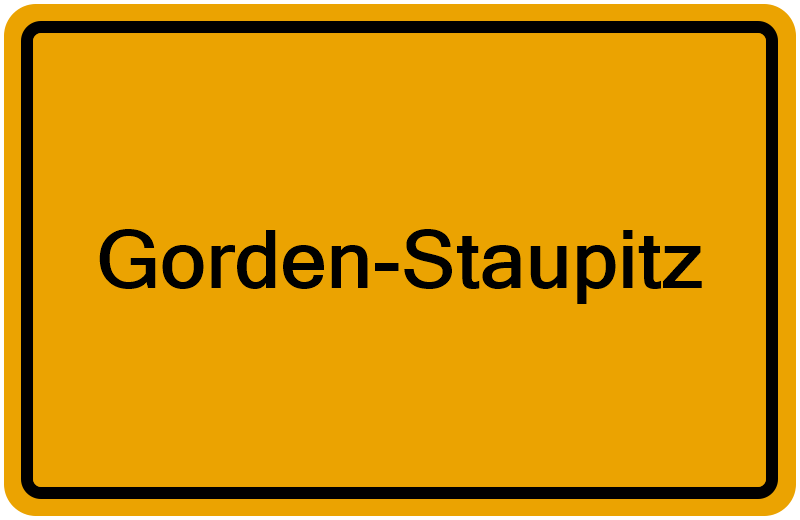 Handelsregisterauszug Gorden-Staupitz