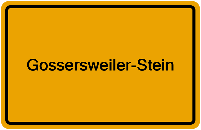 Handelsregisterauszug Gossersweiler-Stein