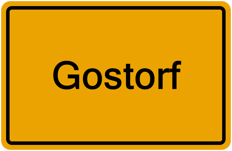 Handelsregisterauszug Gostorf