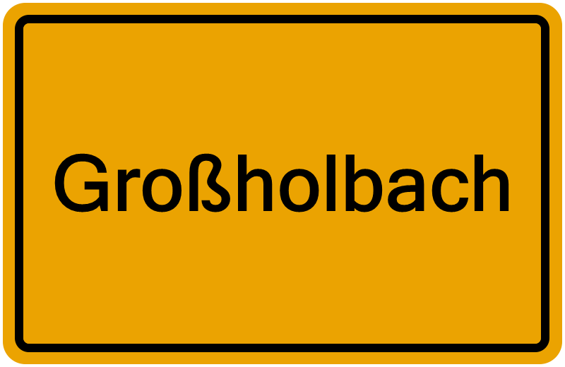 Handelsregisterauszug Großholbach