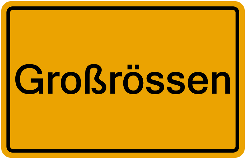 Handelsregisterauszug Großrössen