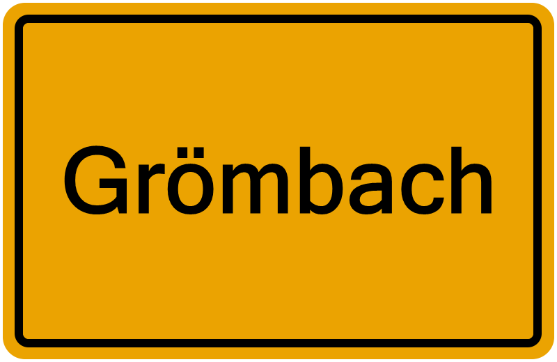 Handelsregisterauszug Grömbach