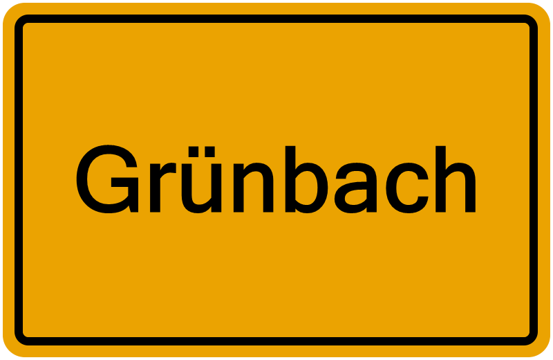 Handelsregisterauszug Grünbach