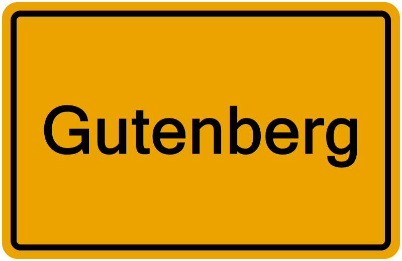 Handelsregisterauszug Gutenberg