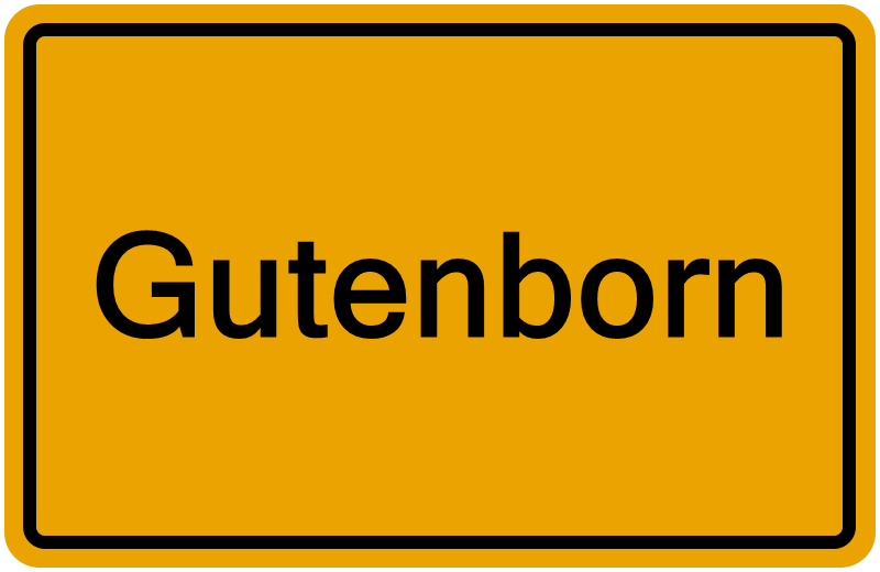 Handelsregisterauszug Gutenborn
