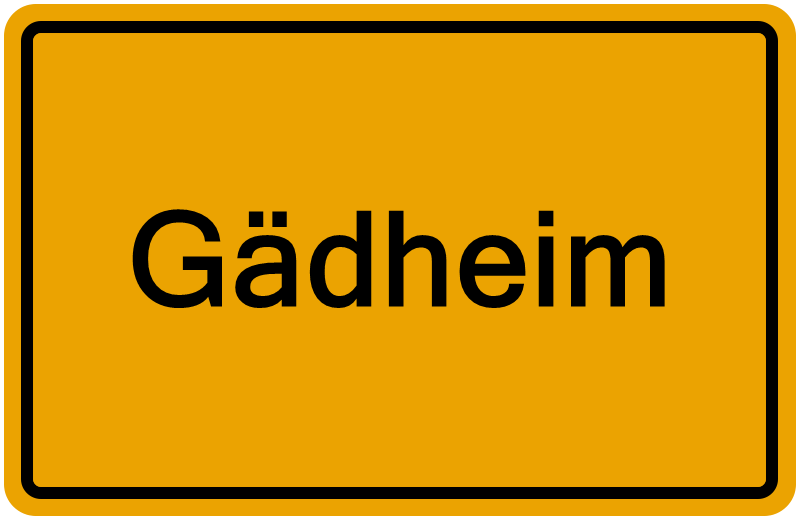 Handelsregisterauszug Gädheim