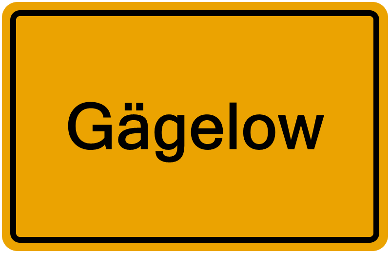 Handelsregisterauszug Gägelow