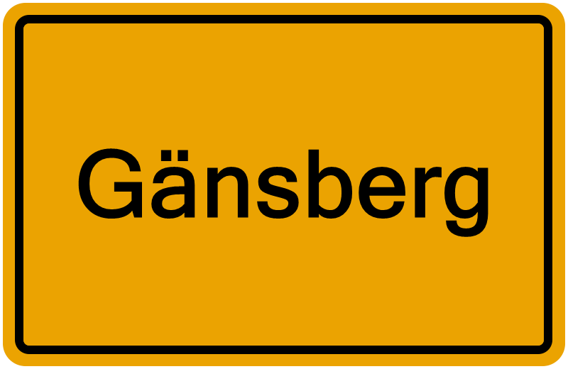 Handelsregisterauszug Gänsberg